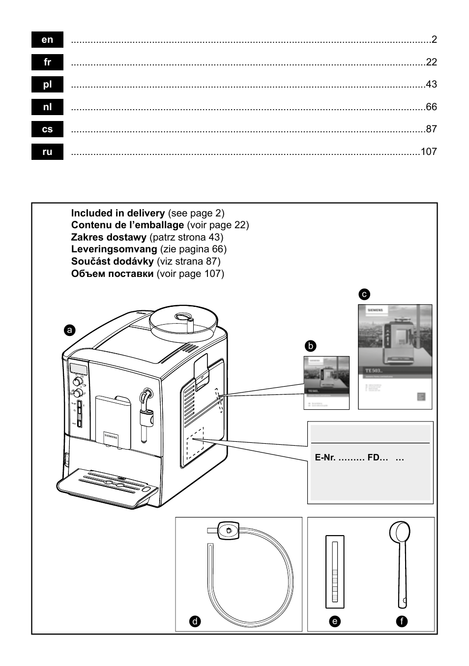 Ef a b c | Siemens TE503209RW User Manual | Page 2 / 138