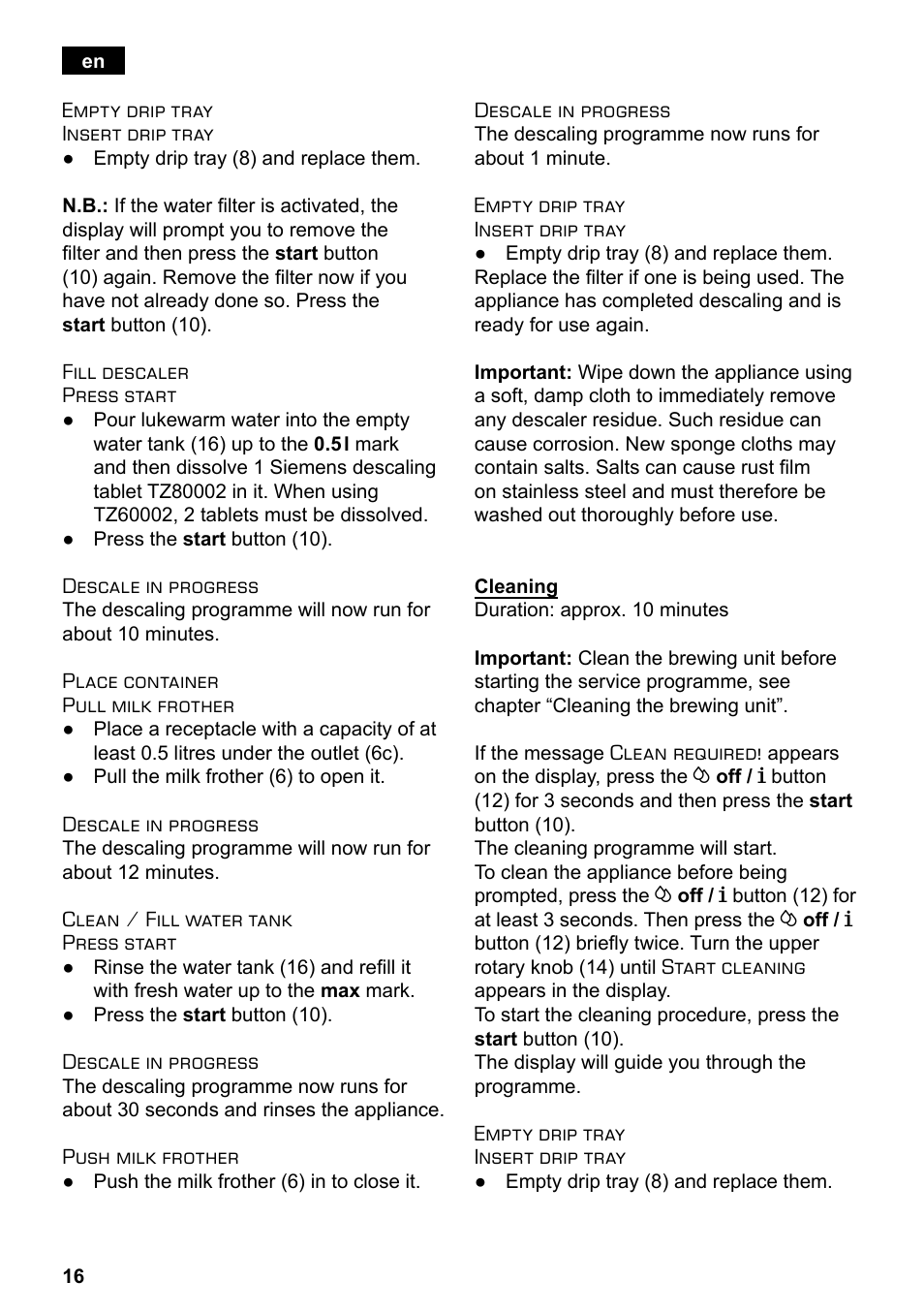 Siemens TE503209RW User Manual | Page 20 / 138