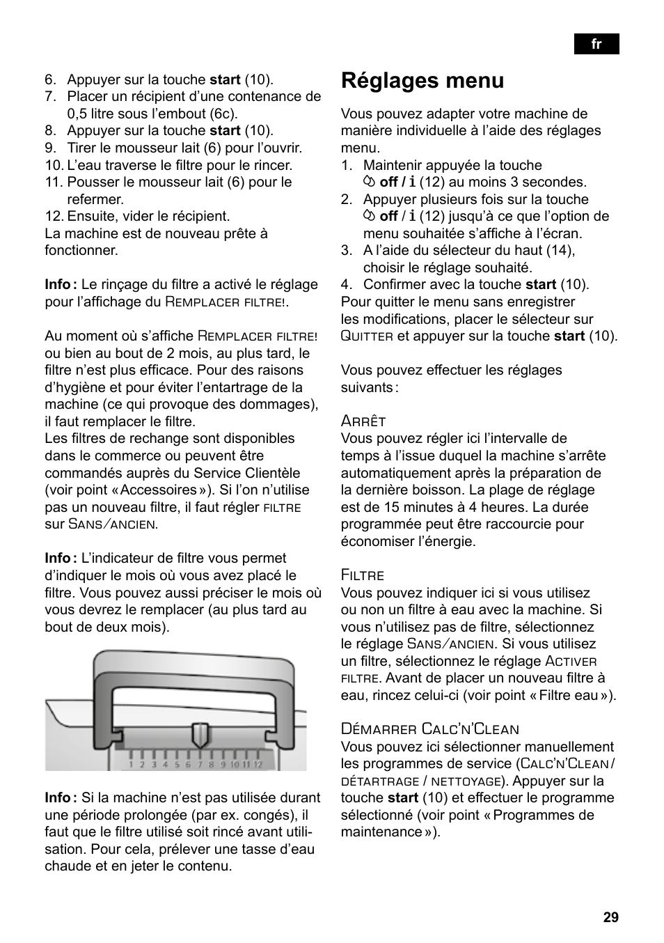 Réglages menu | Siemens TE503209RW User Manual | Page 33 / 138