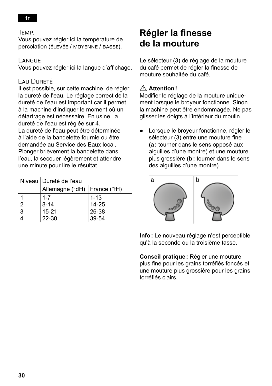 Régler la finesse de la mouture | Siemens TE503209RW User Manual | Page 34 / 138