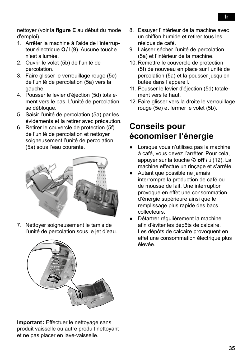 Conseils pour économiser l’énergie | Siemens TE503209RW User Manual | Page 39 / 138