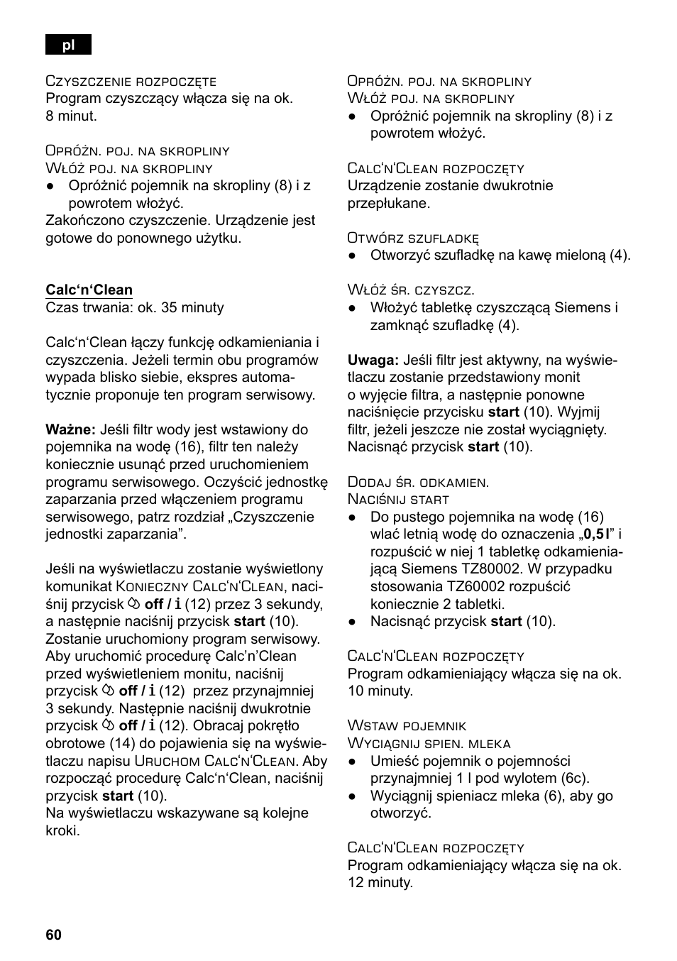 Siemens TE503209RW User Manual | Page 64 / 138