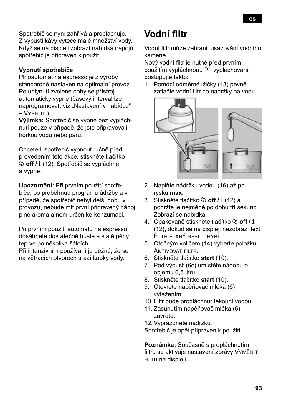 Vodní filtr | Siemens TE503209RW User Manual | Page 97 / 138