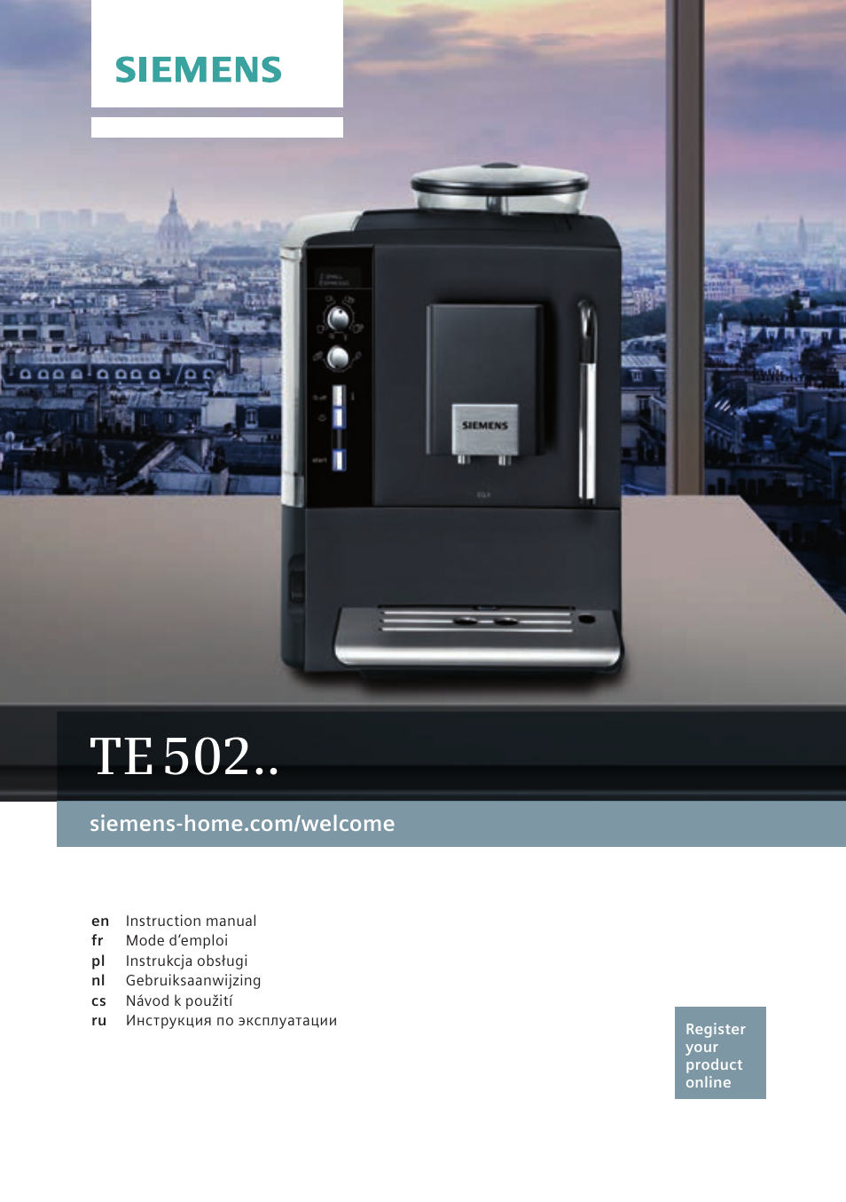 Siemens TE502206RW User Manual | 134 pages