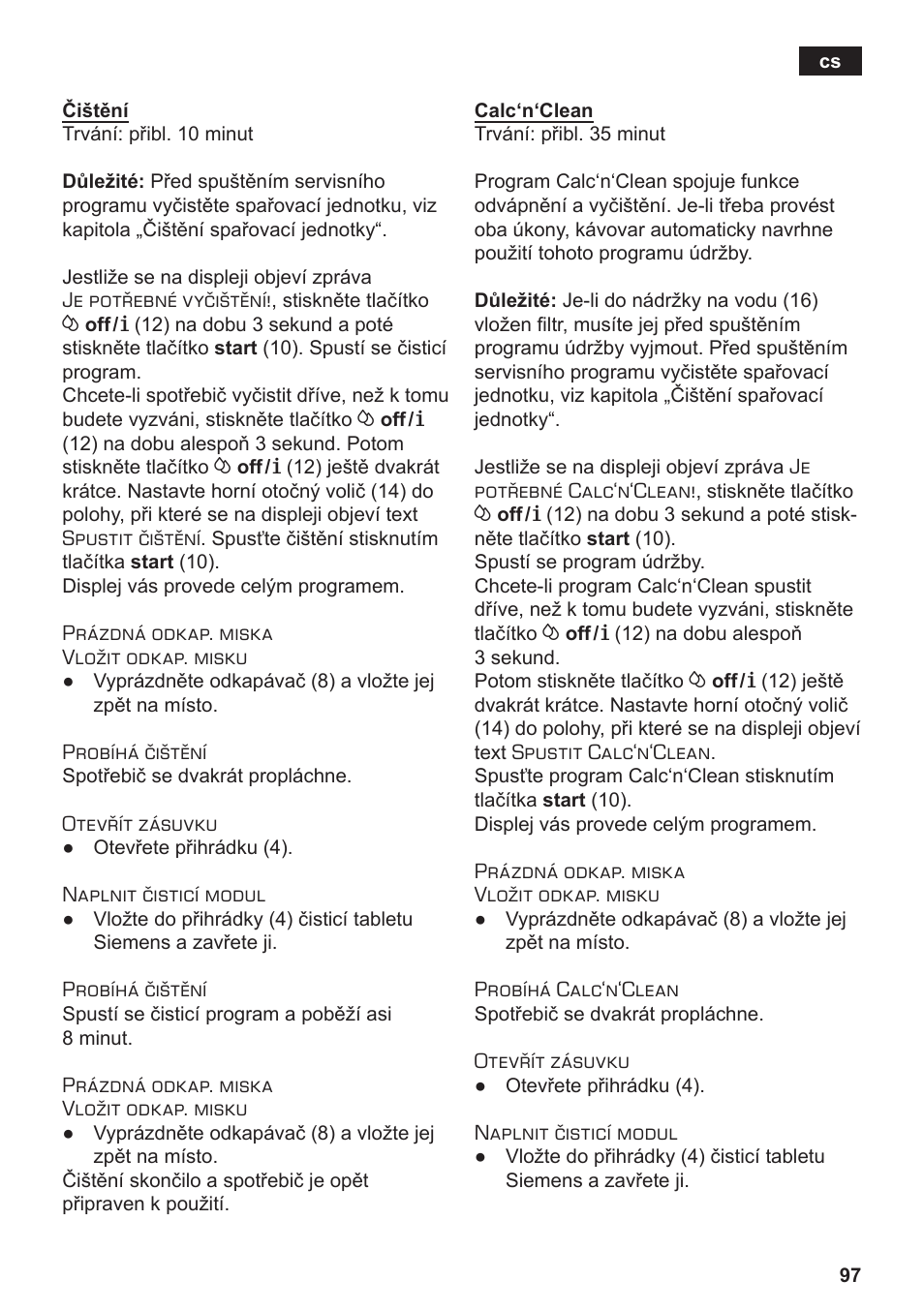 Siemens TE502206RW User Manual | Page 101 / 134