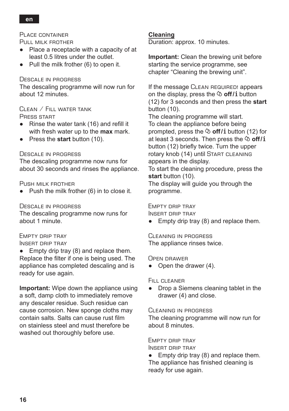 Siemens TE502206RW User Manual | Page 20 / 134