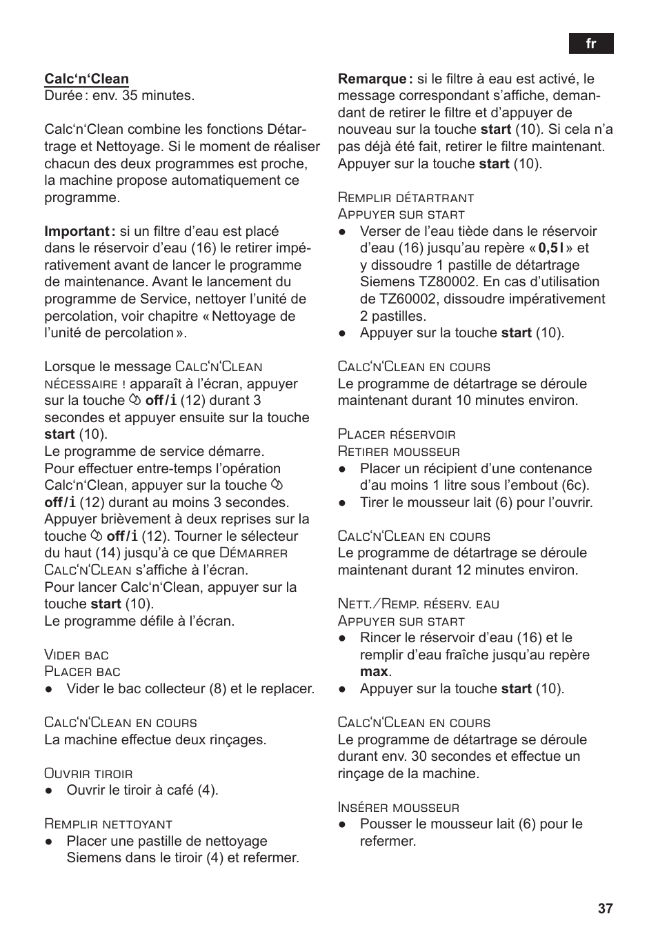 Siemens TE502206RW User Manual | Page 41 / 134