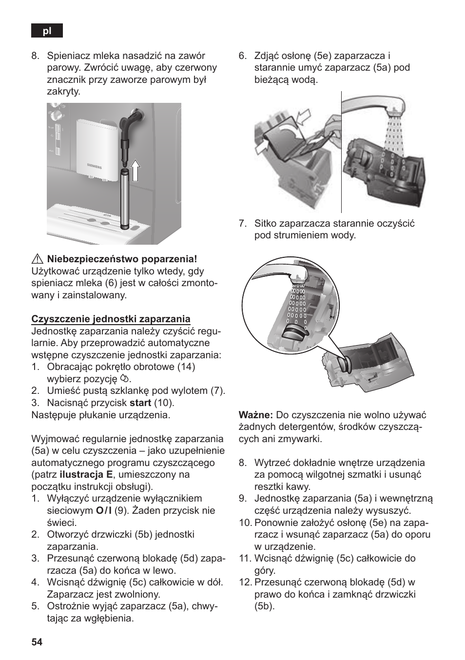 Siemens TE502206RW User Manual | Page 58 / 134