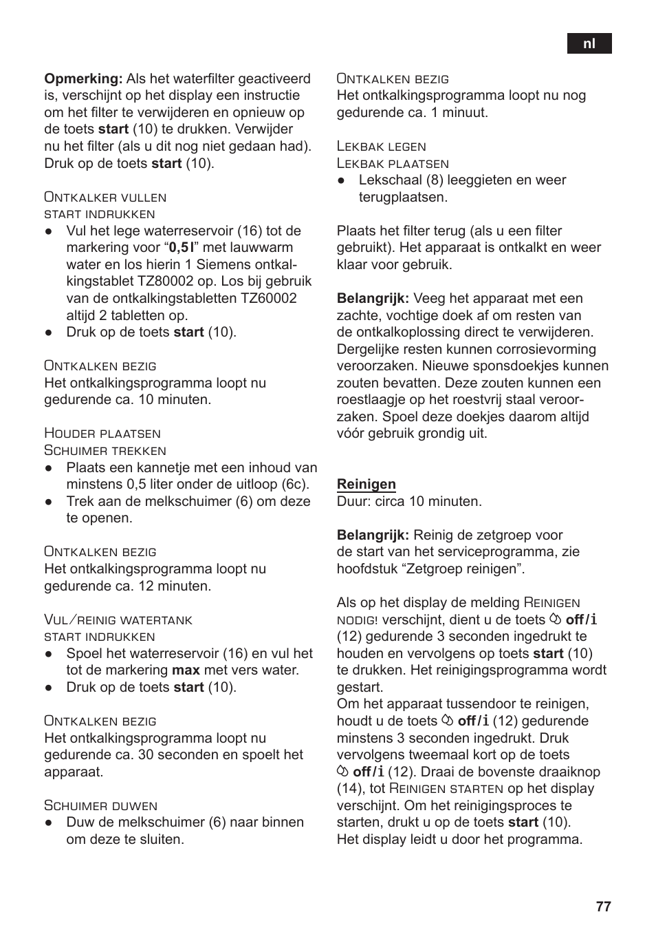 Siemens TE502206RW User Manual | Page 81 / 134