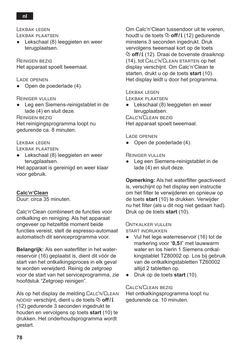 Siemens TE502206RW User Manual | Page 82 / 134