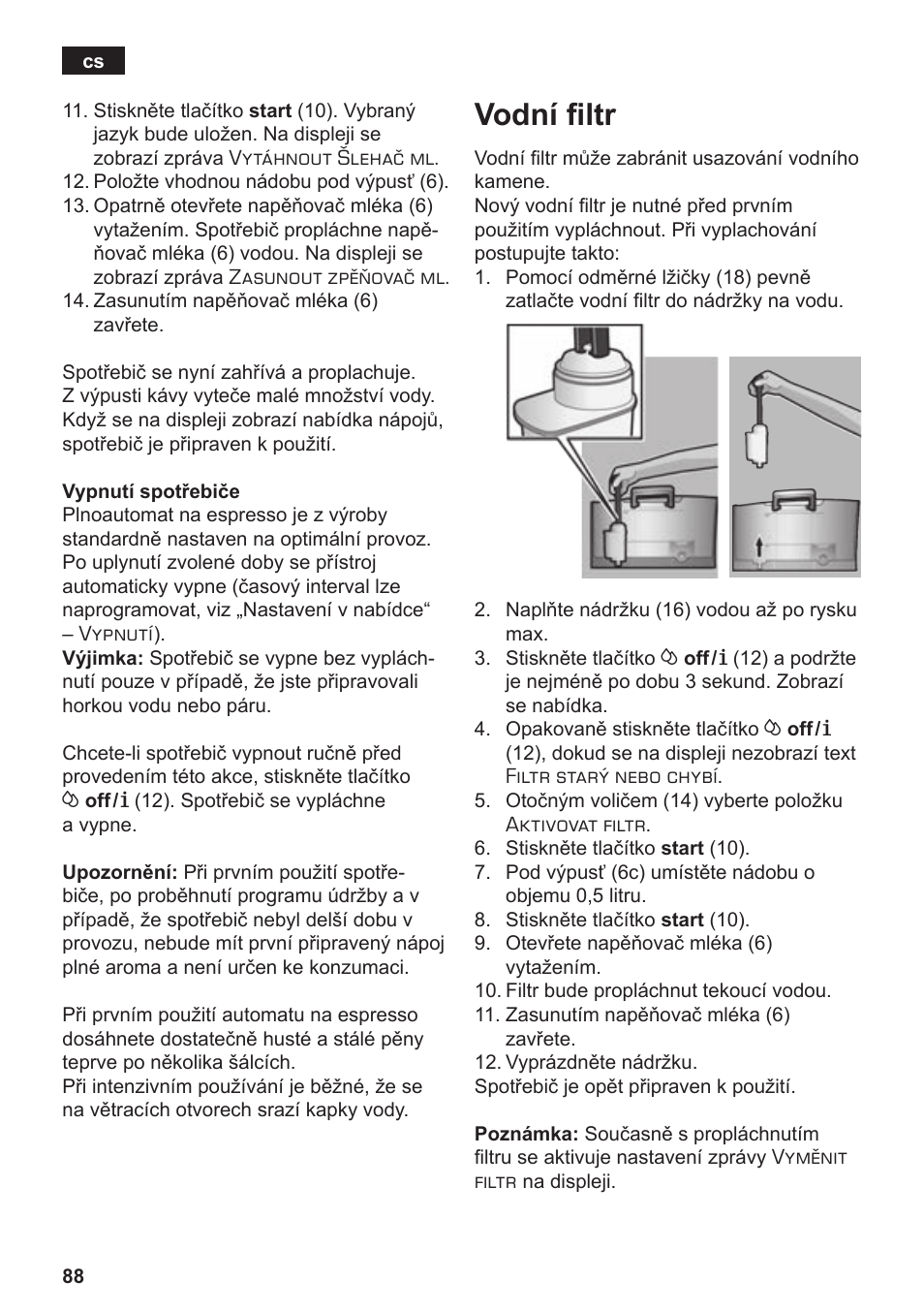 Vodní filtr | Siemens TE502206RW User Manual | Page 92 / 134