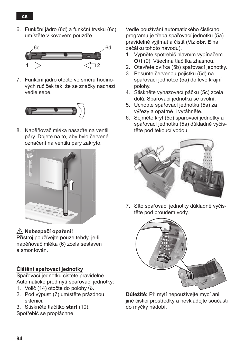 Siemens TE502206RW User Manual | Page 98 / 134