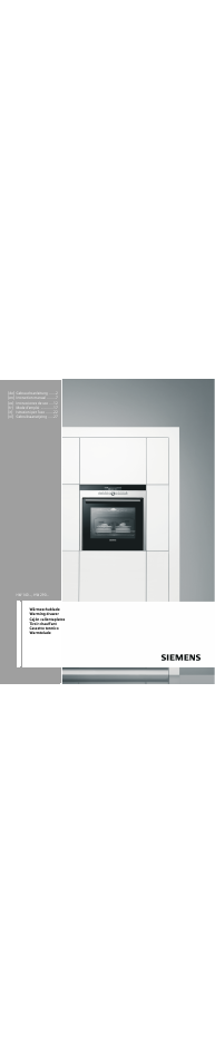 Siemens HW1405P2 User Manual | 32 pages