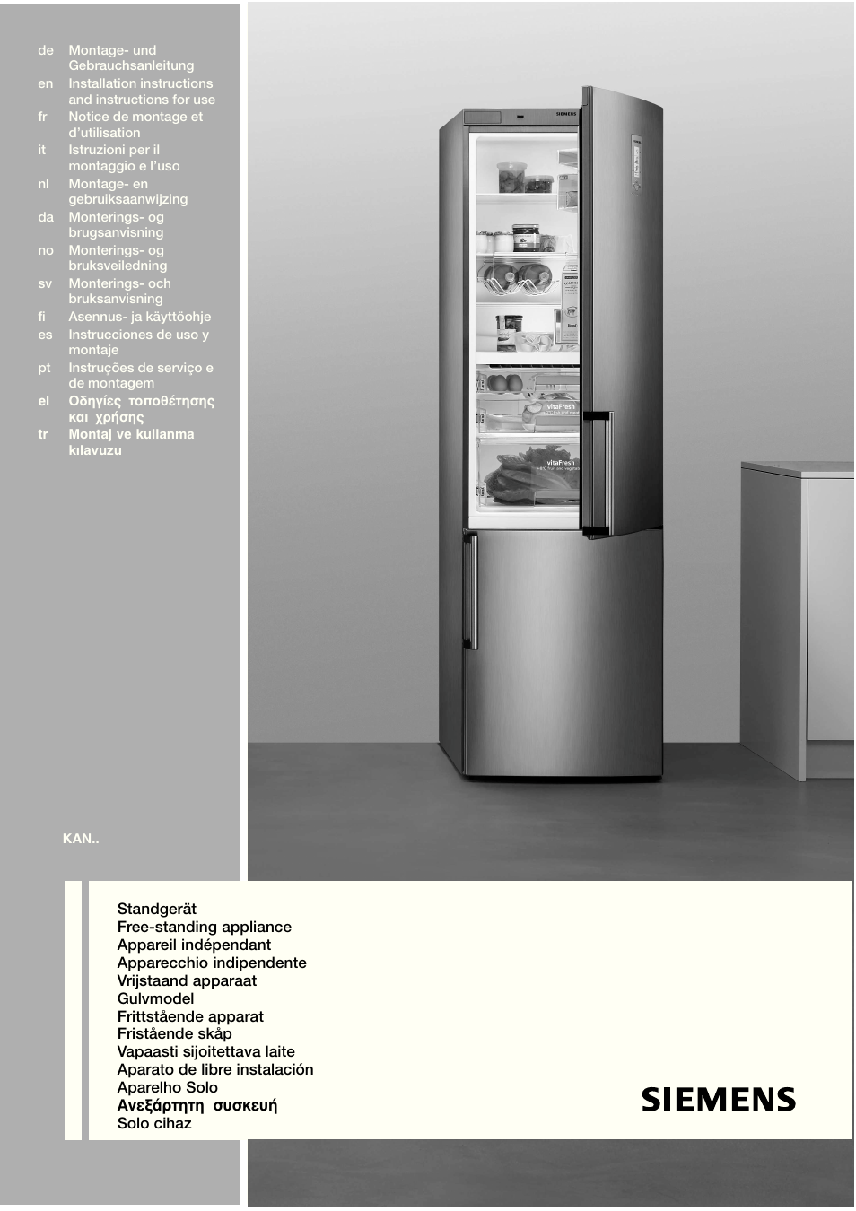 Siemens KA58NA45 User Manual | 263 pages