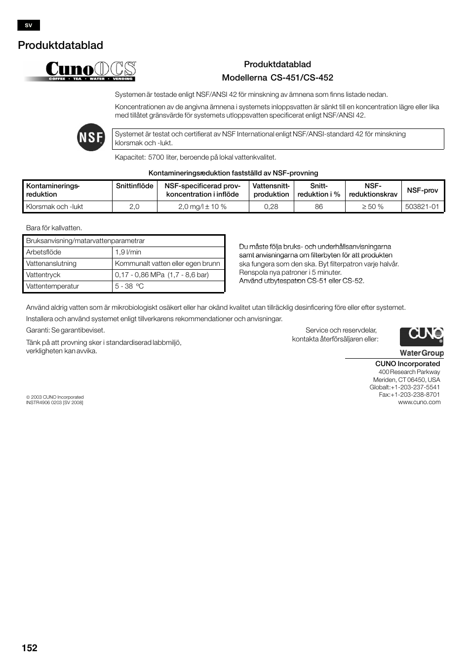 Produktdatablad | Siemens KA58NA45 User Manual | Page 152 / 263