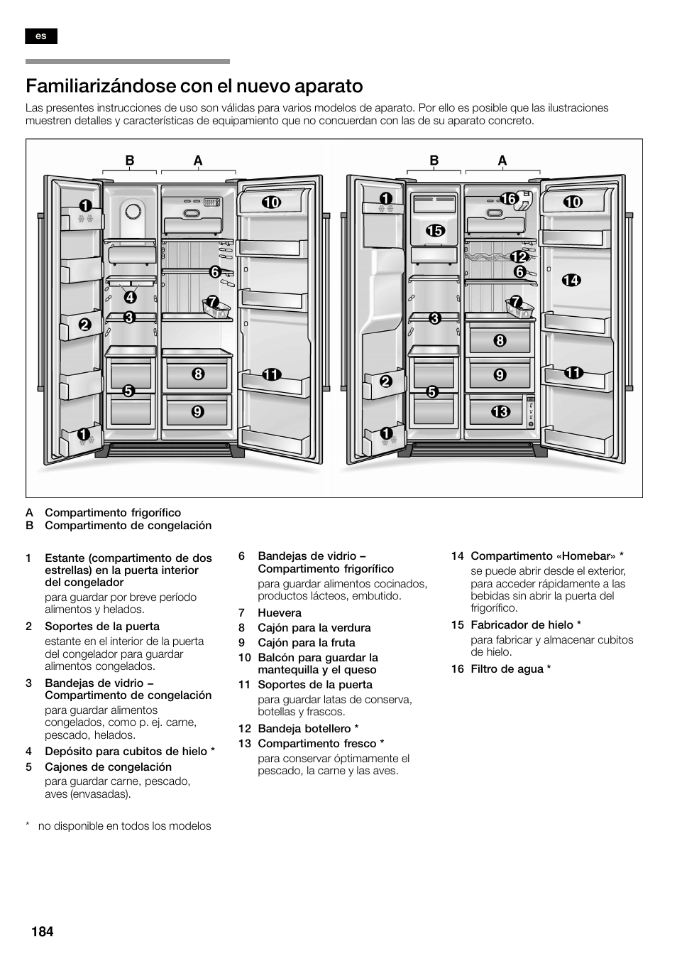 Familiarizándose con el nuevo aparato | Siemens KA58NA45 User Manual | Page 184 / 263