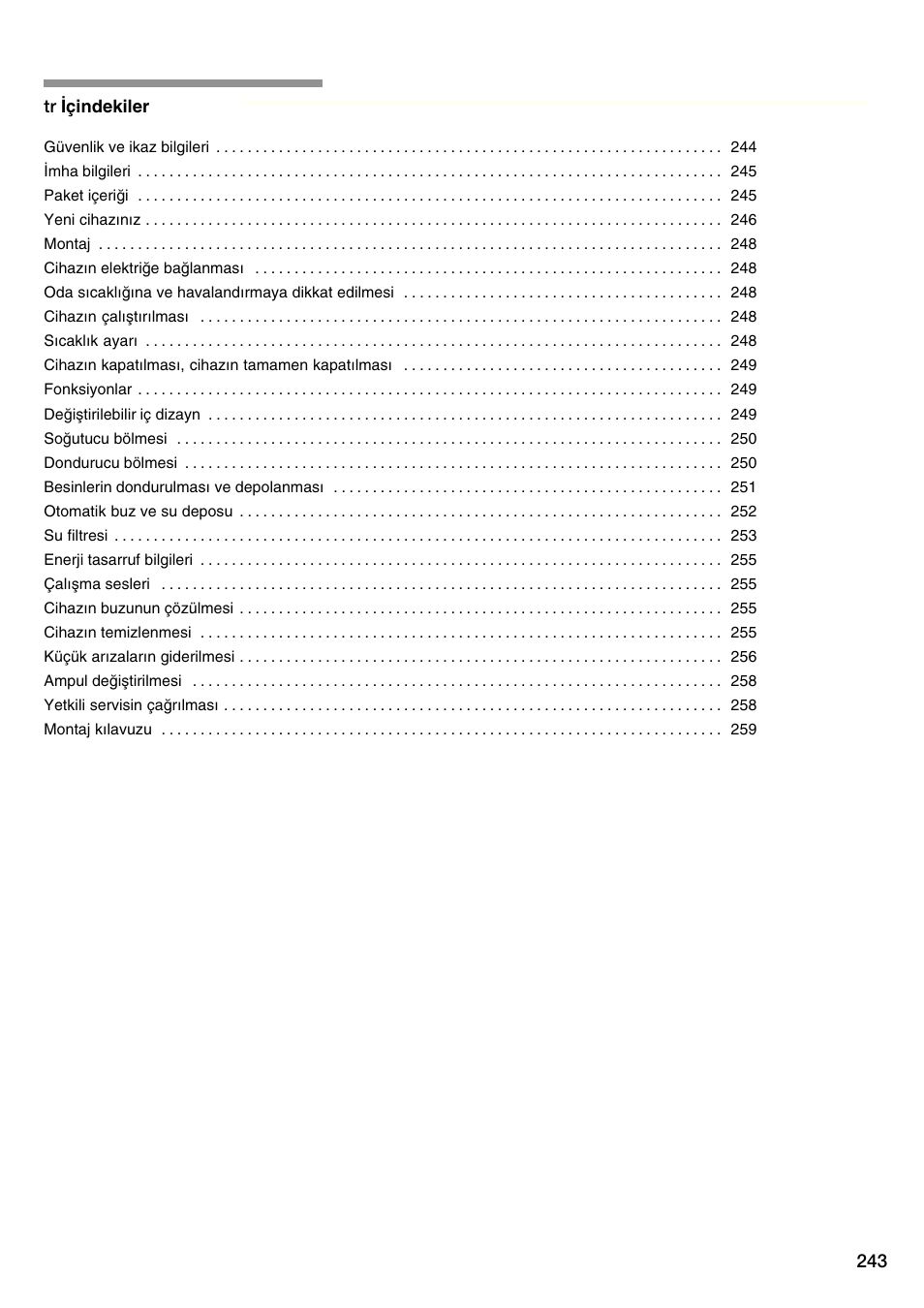 Siemens KA58NA45 User Manual | Page 243 / 263