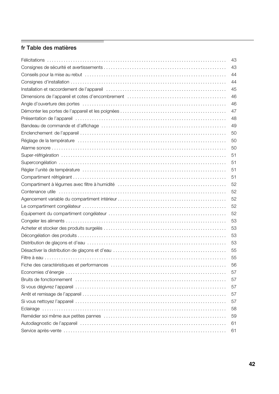 Siemens KA62DV71 User Manual | Page 42 / 123