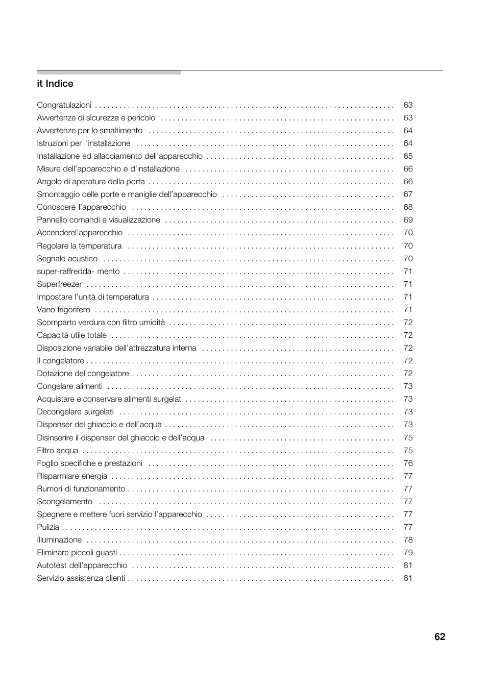 Siemens KA62DV71 User Manual | Page 62 / 123