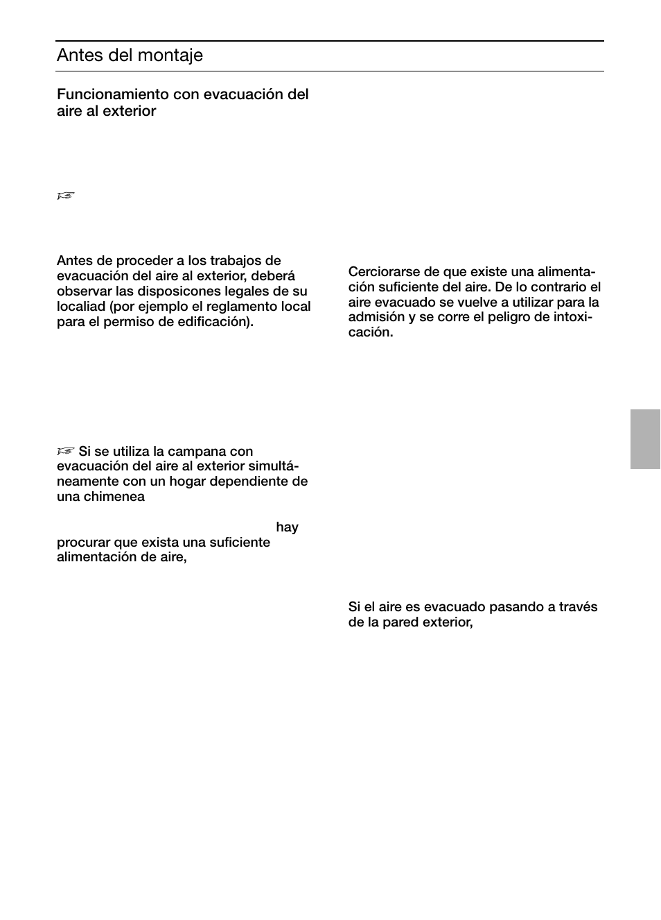 Antes del montaje | Siemens LC457CA60 User Manual | Page 29 / 76