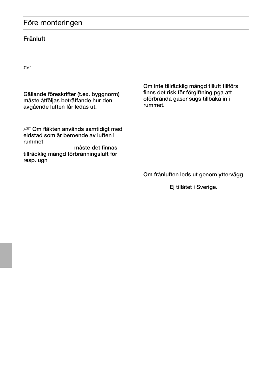 Före monteringen | Siemens LC457CA60 User Manual | Page 44 / 76