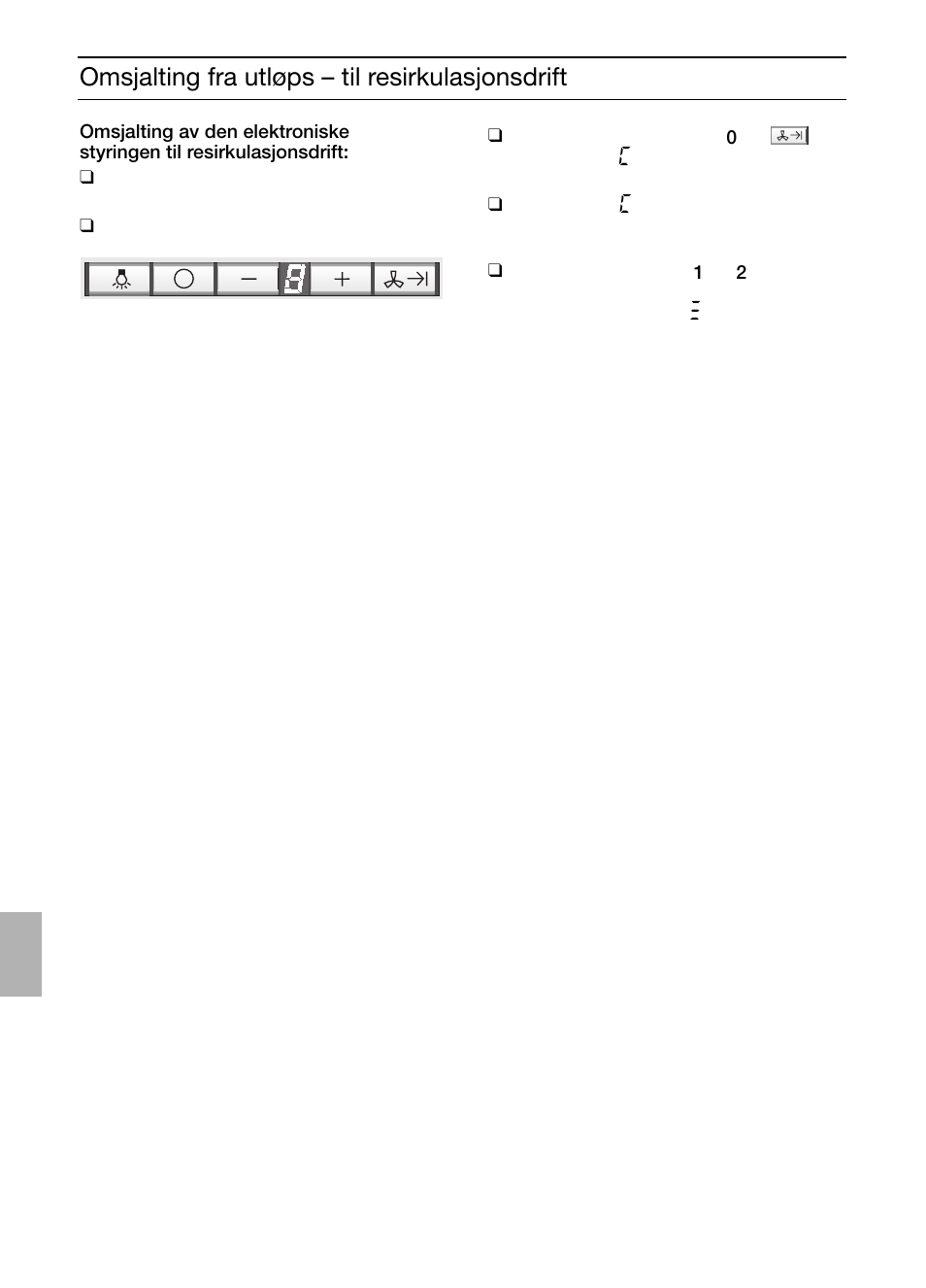 Omsjalting fra utløps – til resirkulasjonsdrift | Siemens LC457CA60 User Manual | Page 52 / 76