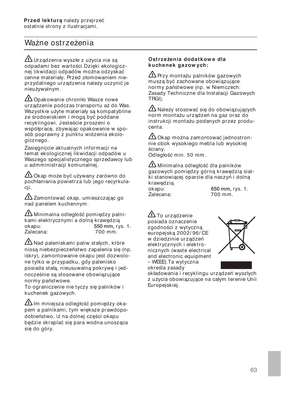 Siemens LC457CA60 User Manual | Page 63 / 76