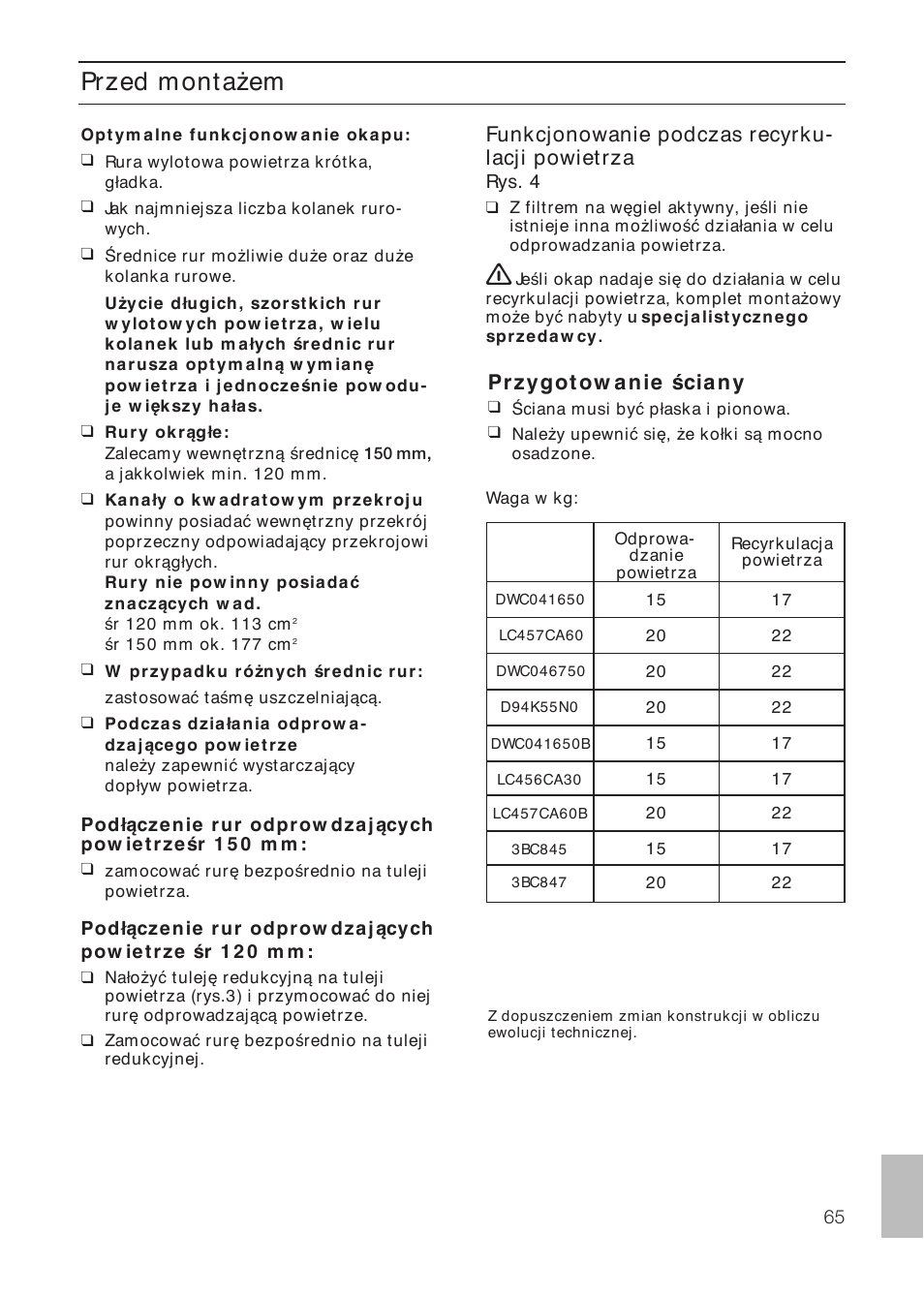 Siemens LC457CA60 User Manual | Page 65 / 76