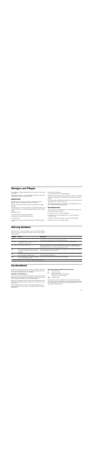 Reinigen und pflegen, Glaskeramik, Kochfeldrahmen | Störung beheben, Kundendienst, Reparaturauftrag und beratung bei störungen | Siemens ET375MF11E User Manual | Page 23 / 56