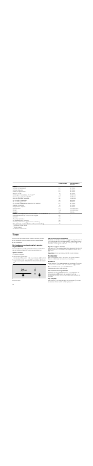 Timer, Een kookzone moet automatisch worden uitgeschakeld, Tijdsduur instellen | Kookstand instellen, Het symbool 0 aanraken, Aan het einde van de ingestelde tijd, Tijdsduur corrigeren of wissen, Aanwijzing, Kookwekker, Zo stelt u in | Siemens ET375MF11E User Manual | Page 44 / 56