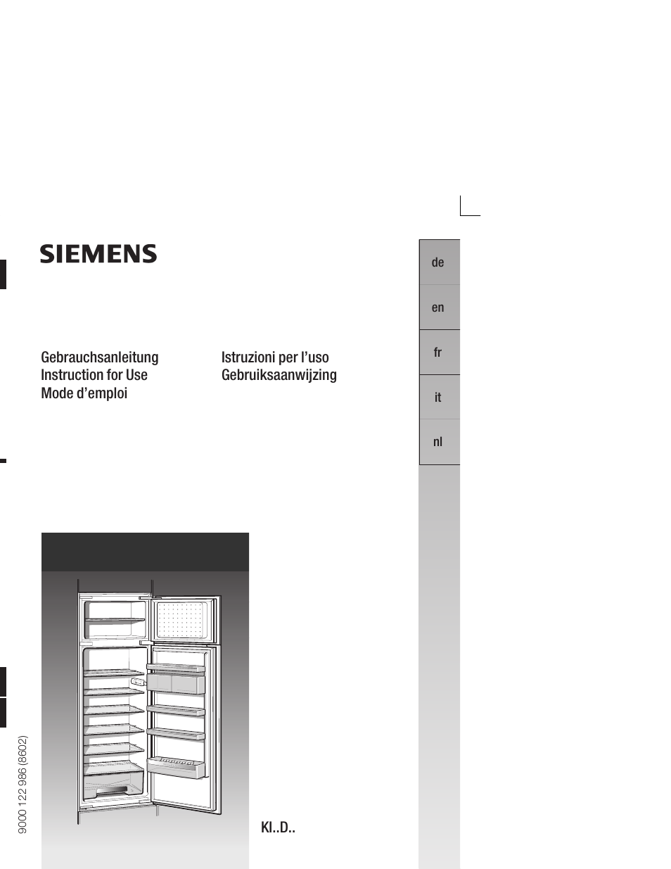 Siemens KI26DA20FF User Manual | 78 pages