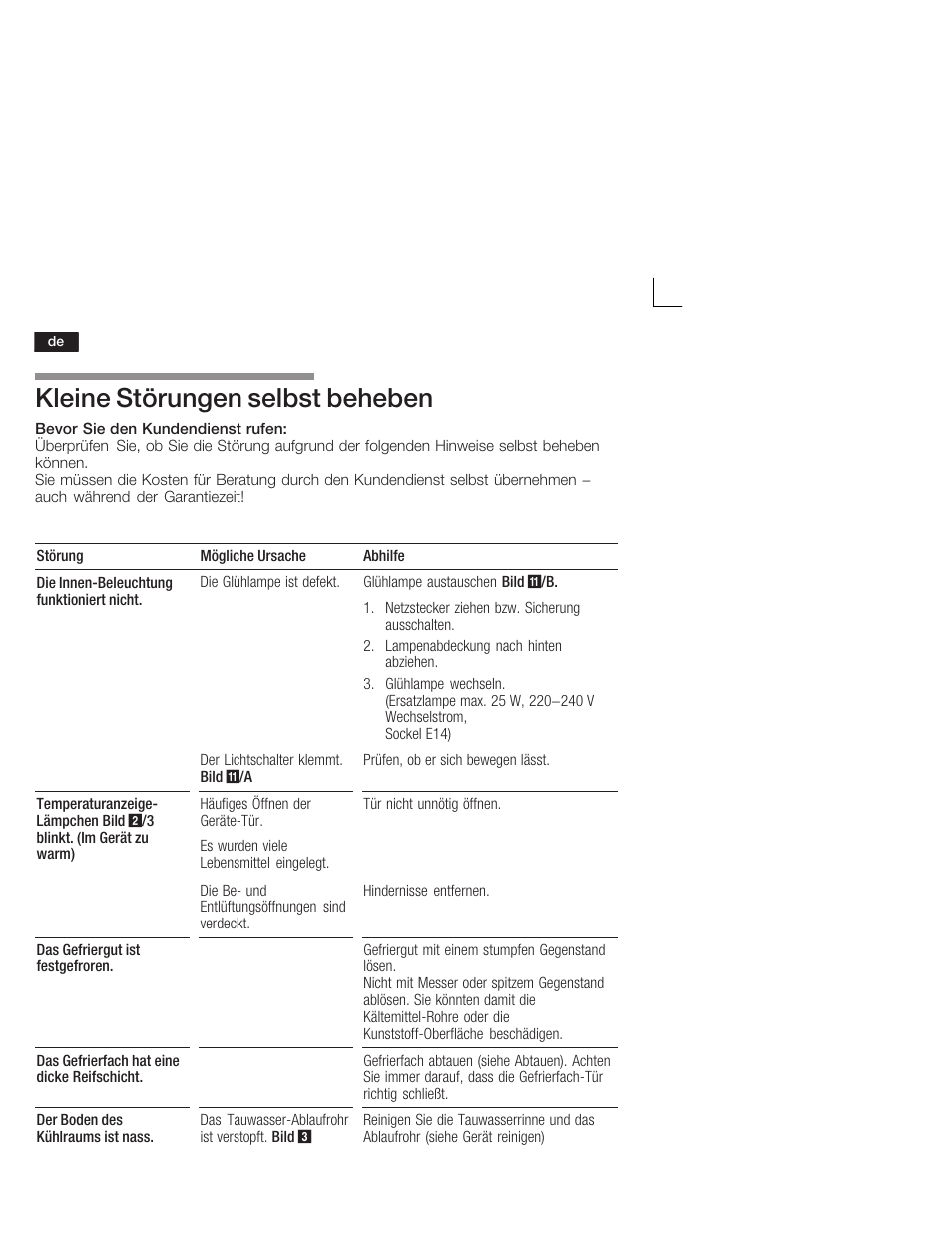 Kleine störungen selbst beheben | Siemens KI26DA20FF User Manual | Page 16 / 78