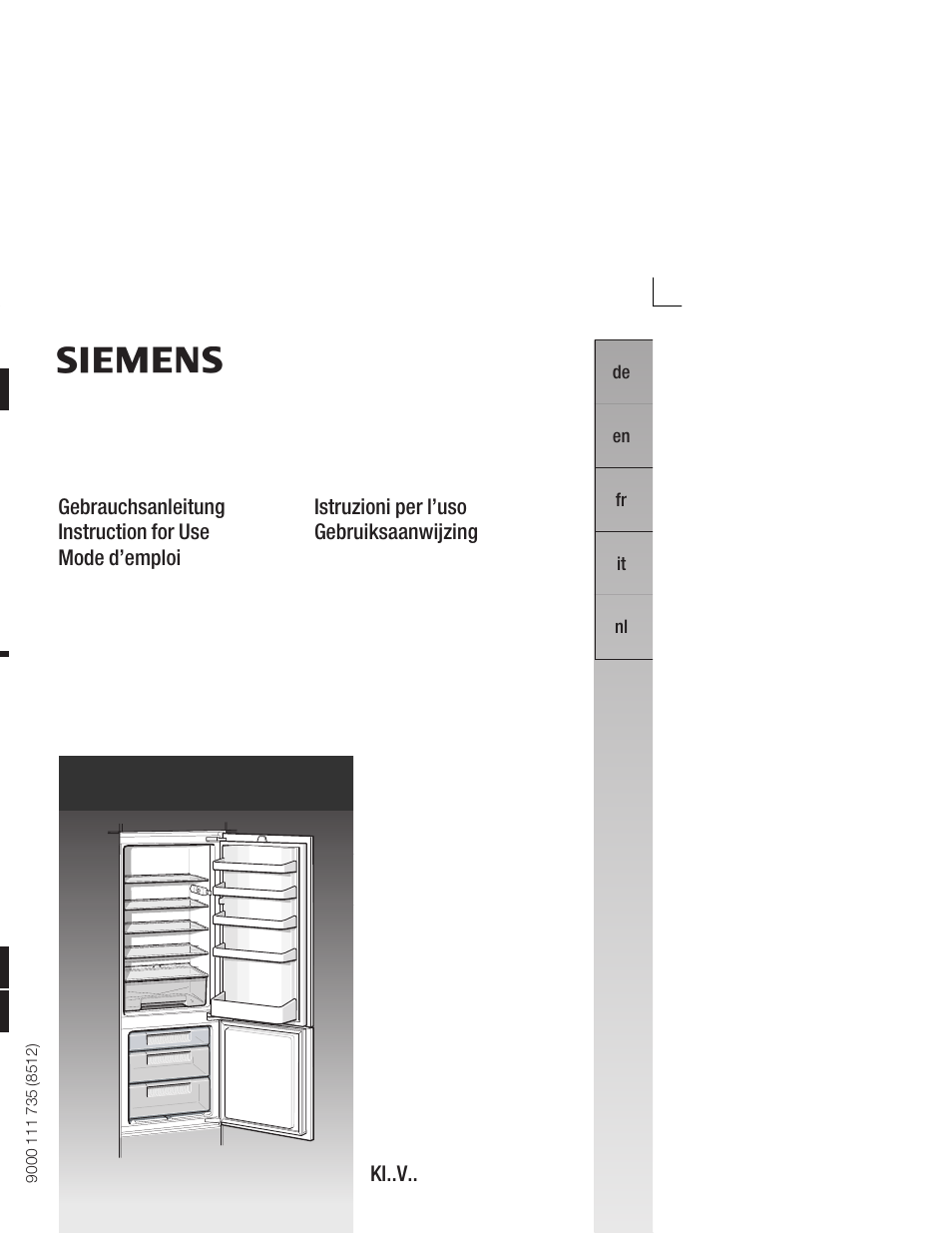 Siemens KI34VV21FF User Manual | 64 pages