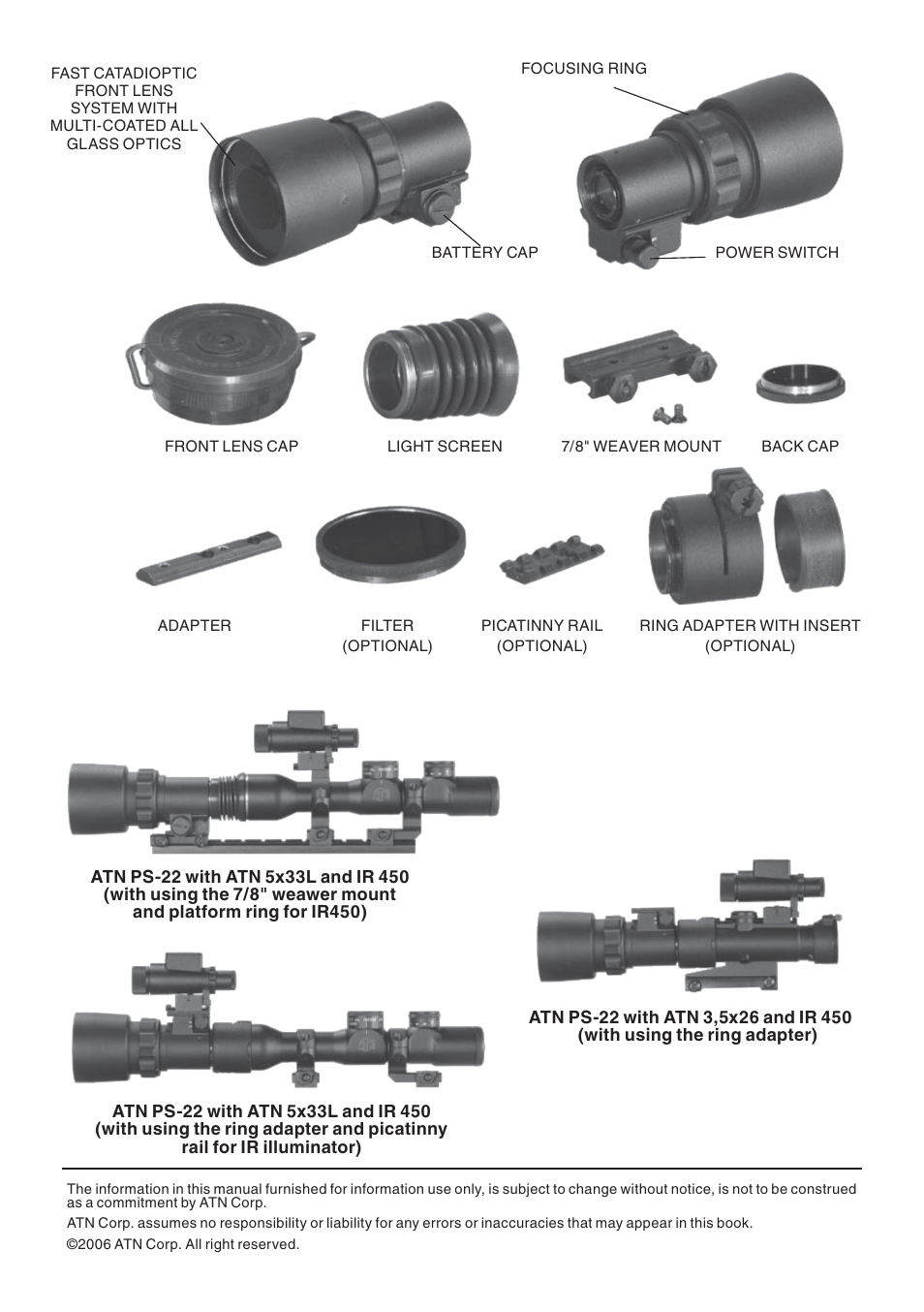 ATN PS-22 User Manual | Page 2 / 8