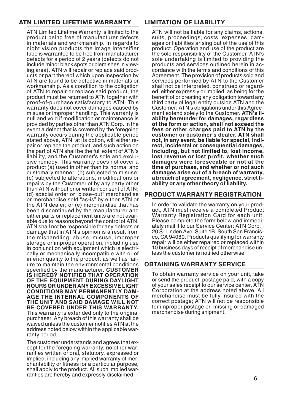 ATN PS-22 User Manual | Page 7 / 8