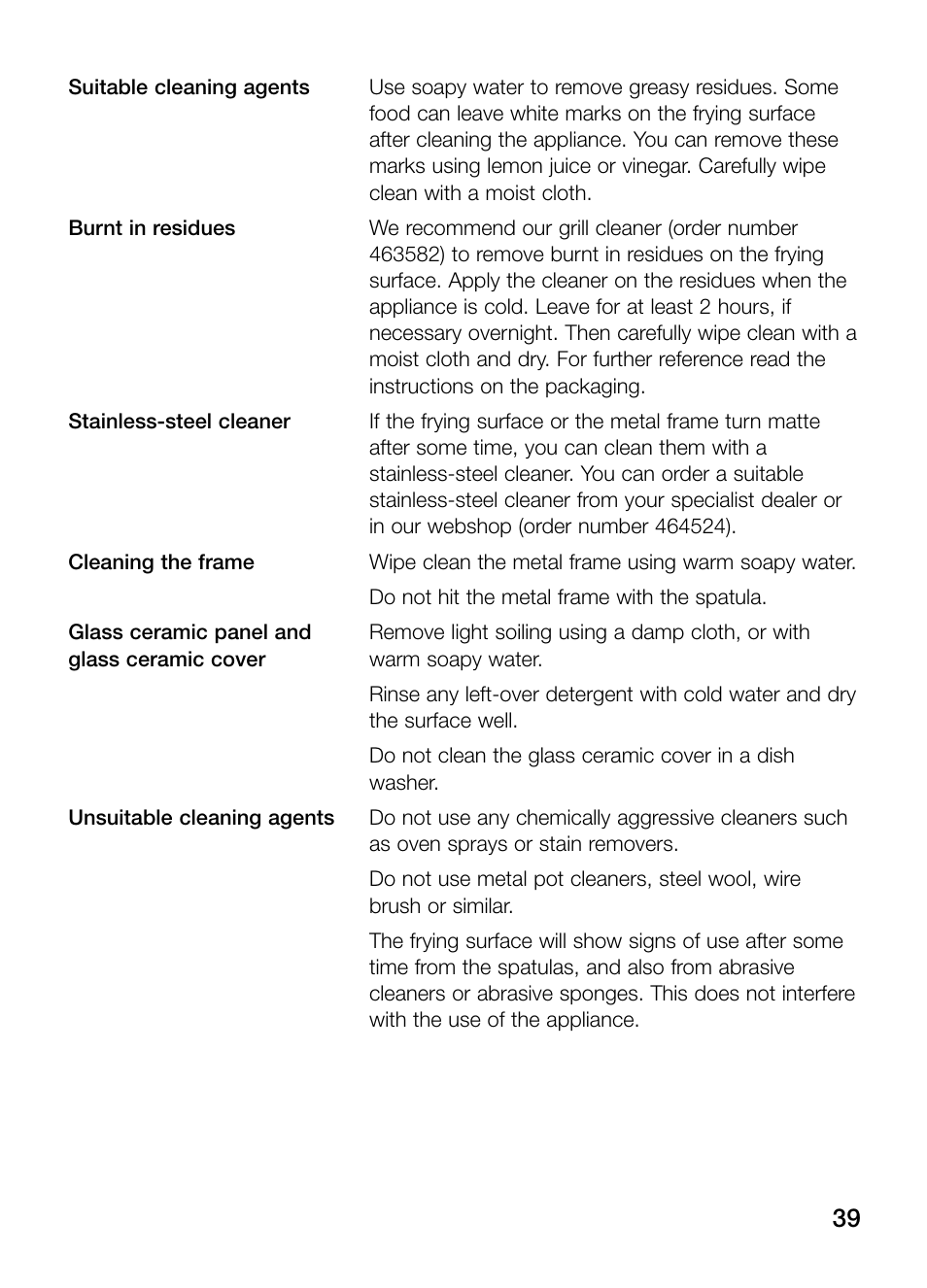 Siemens ET475MY11E User Manual | Page 39 / 84