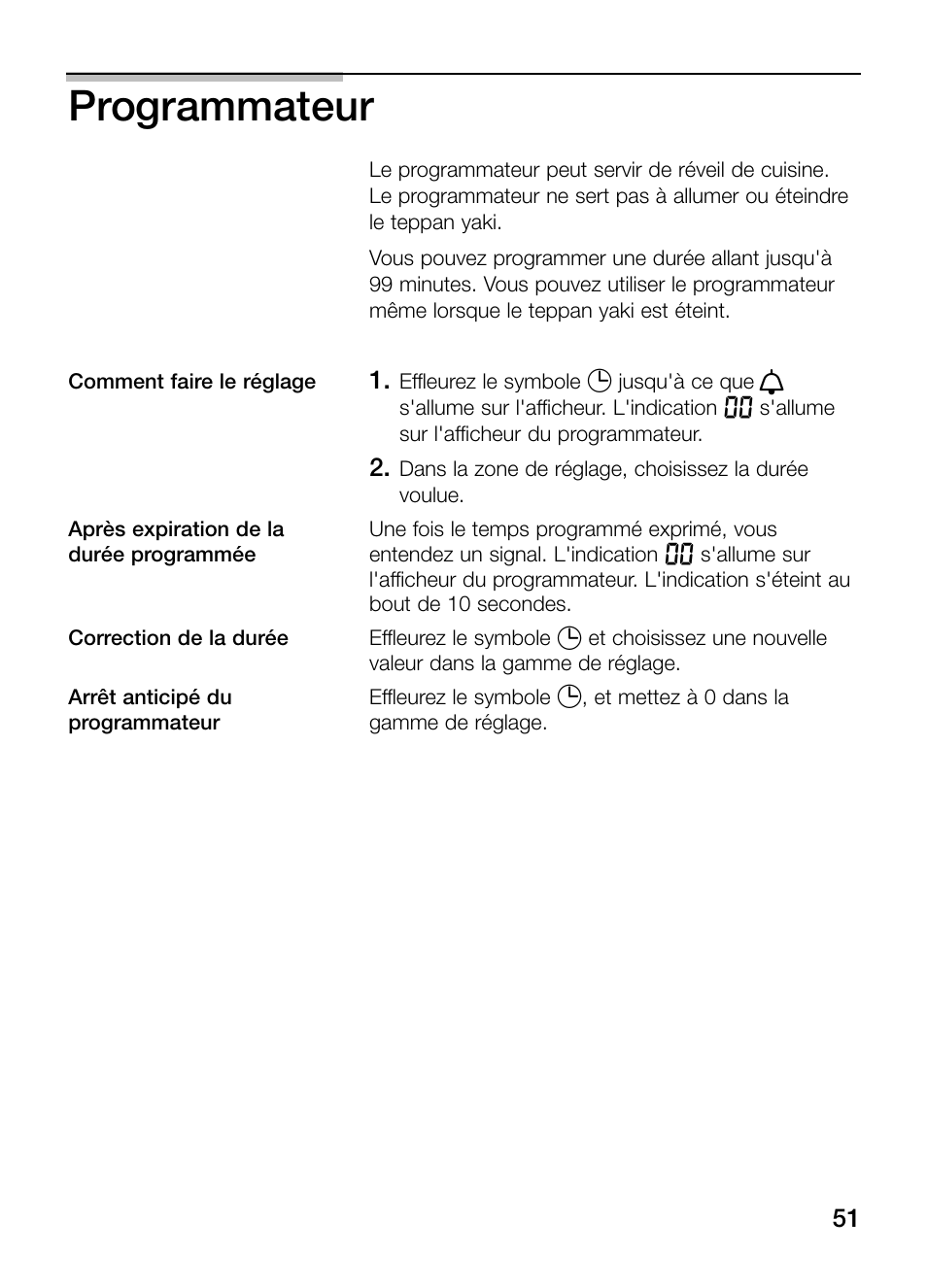 Programmateur | Siemens ET475MY11E User Manual | Page 51 / 84