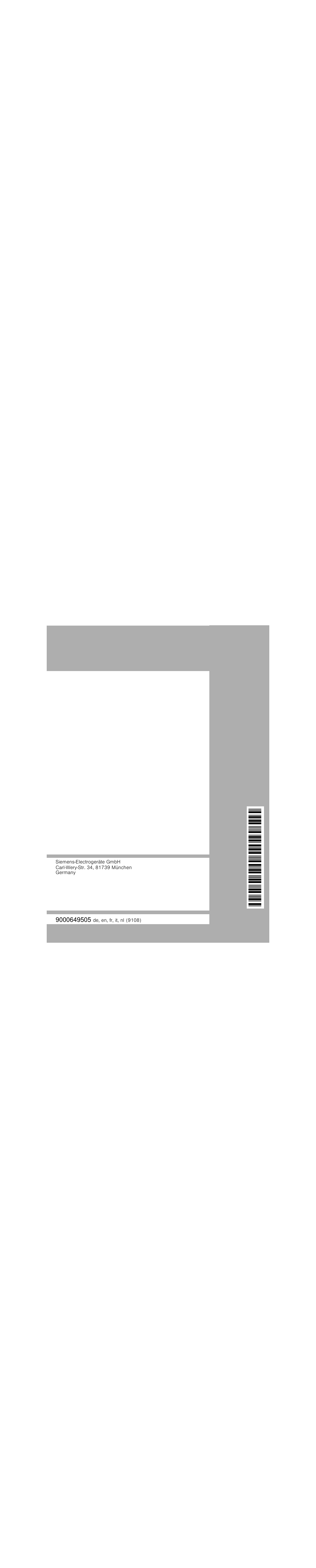 Siemens KI34VV21FF User Manual | Page 84 / 84