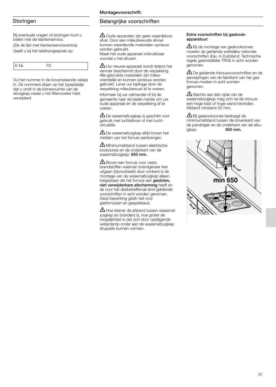 Min 650 | Siemens LB75564 User Manual | Page 31 / 64