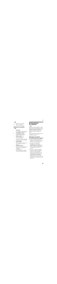 Éléments de commande, Enclenchement de l’appareil | Siemens GI18DA65 User Manual | Page 39 / 81