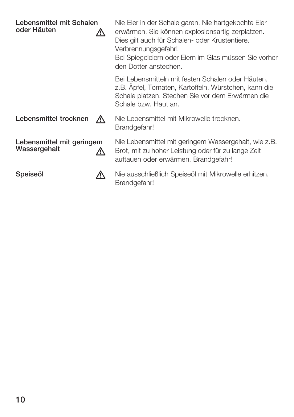 Siemens HF12M240 User Manual | Page 10 / 132