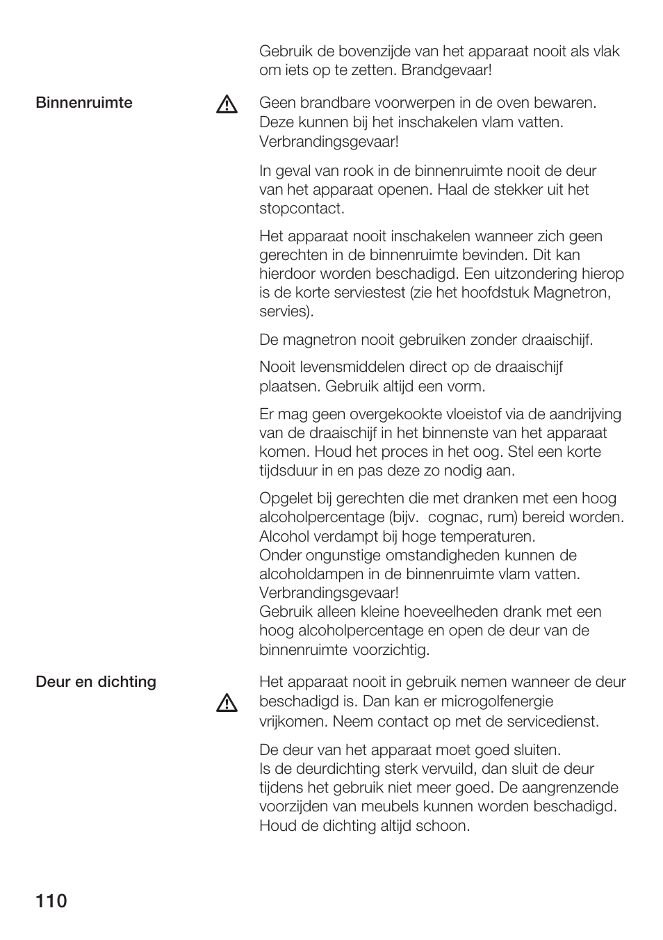 Siemens HF12M240 User Manual | Page 110 / 132