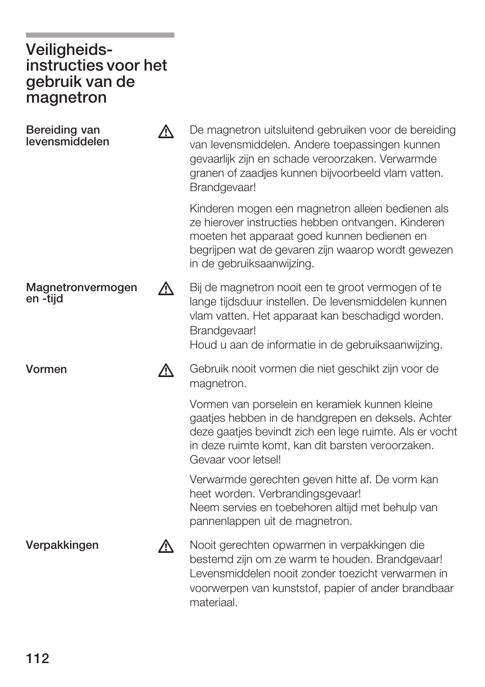 Siemens HF12M240 User Manual | Page 112 / 132