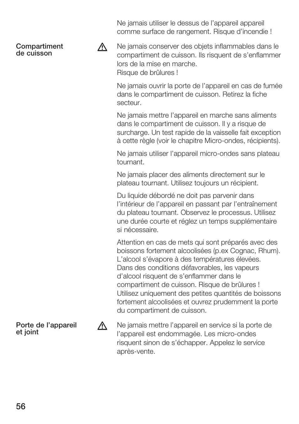 Siemens HF12M240 User Manual | Page 56 / 132