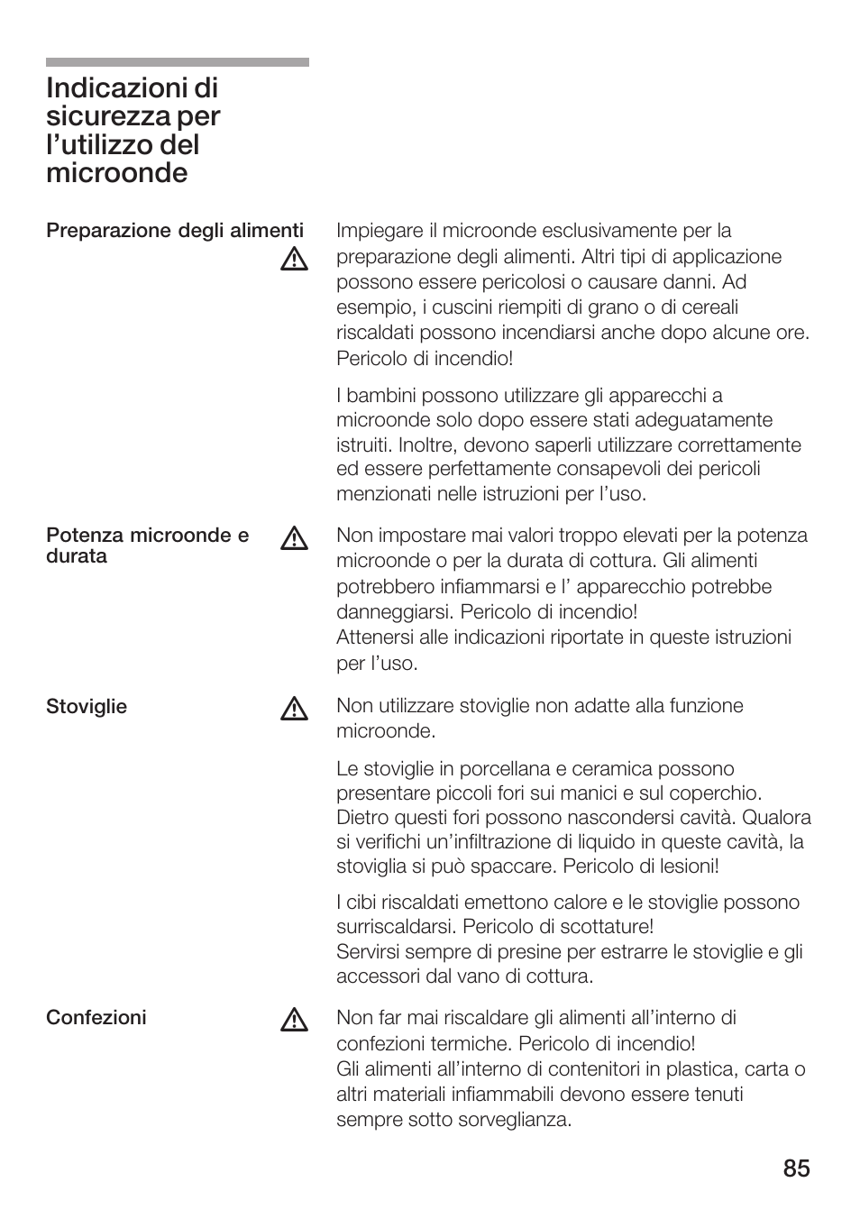 Siemens HF12M240 User Manual | Page 85 / 132