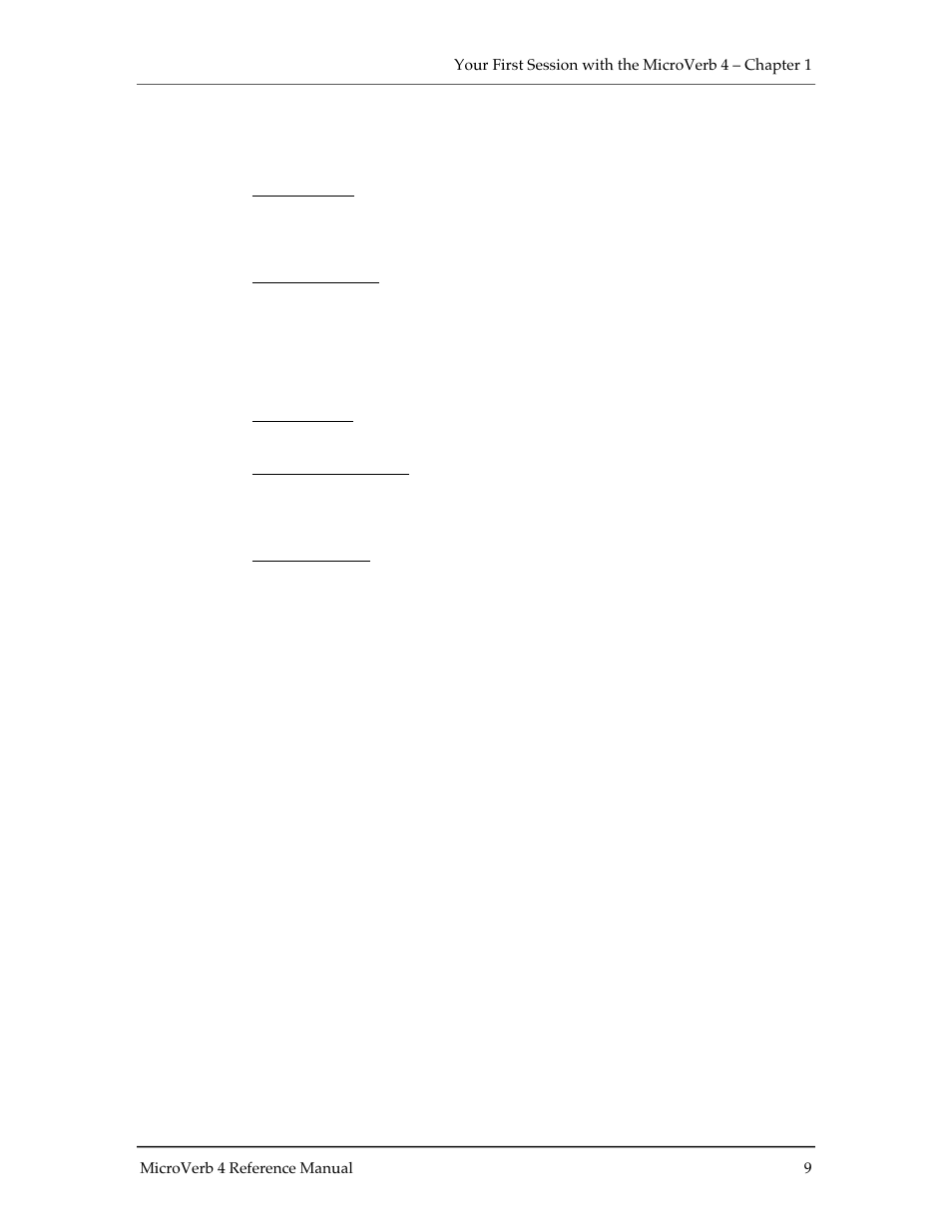 ALESIS MICROVERB 4 User Manual | Page 10 / 44