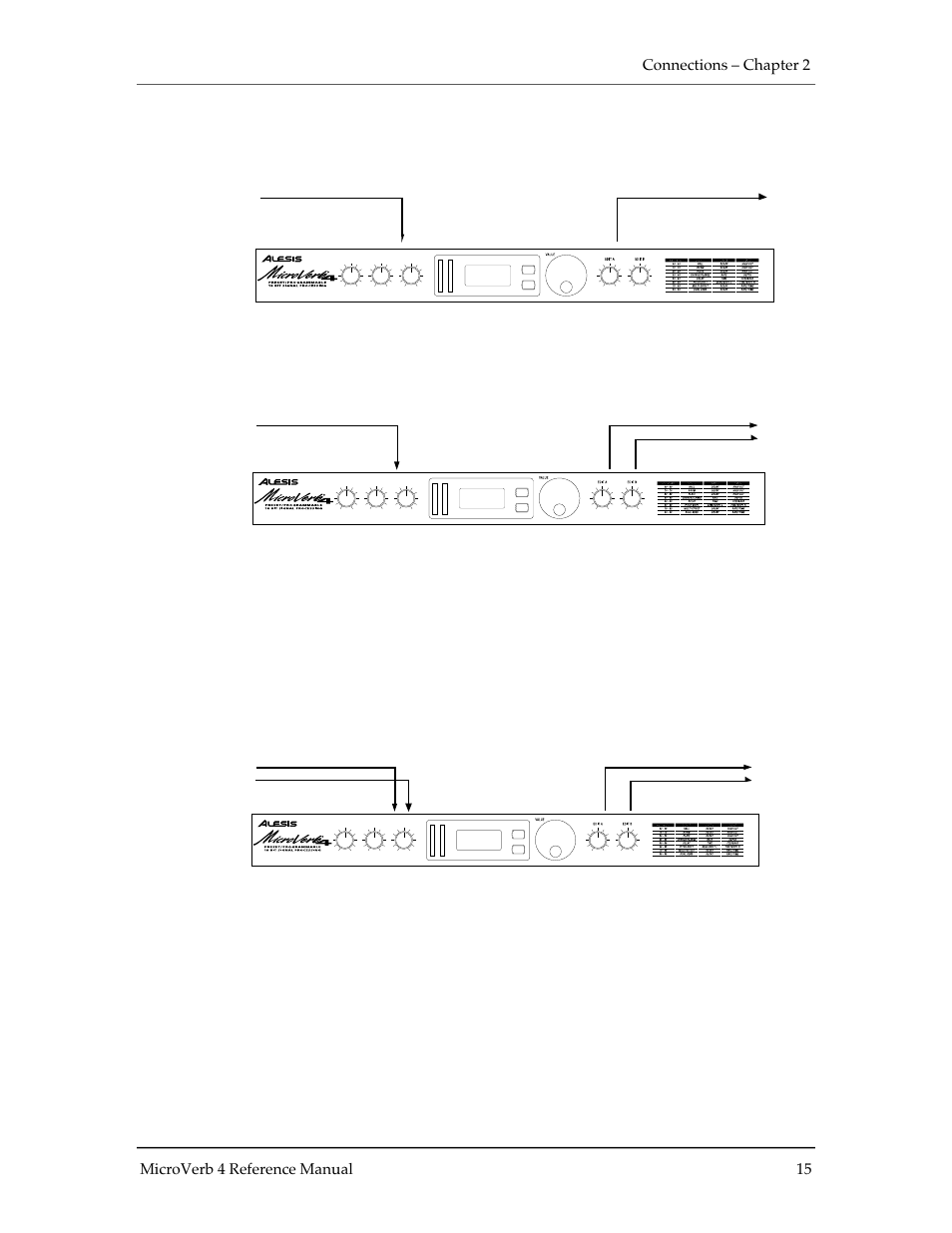 ALESIS MICROVERB 4 User Manual | Page 16 / 44