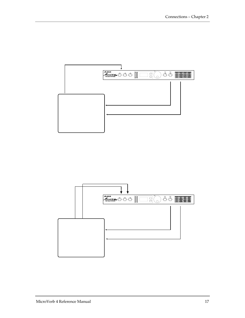 Using inserts, Midi | ALESIS MICROVERB 4 User Manual | Page 18 / 44