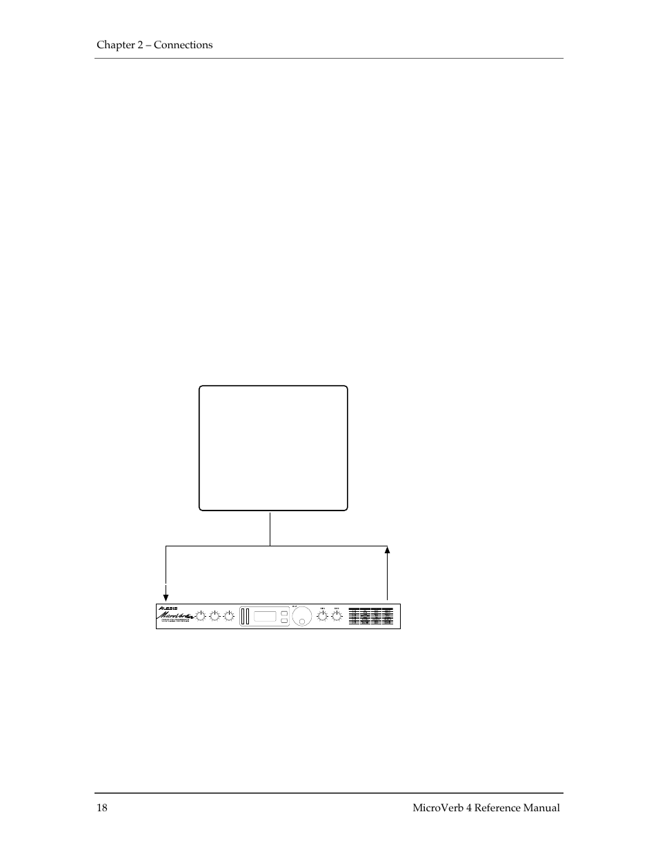 Using main outputs, Midi | ALESIS MICROVERB 4 User Manual | Page 19 / 44