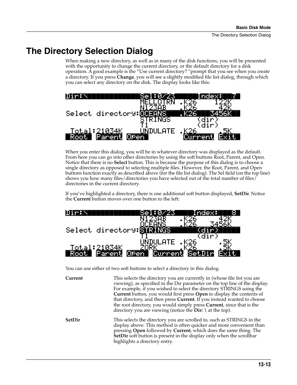 The directory selection dialog, The directory selection dialog -13 | ALESIS K2661 User Manual | Page 163 / 286